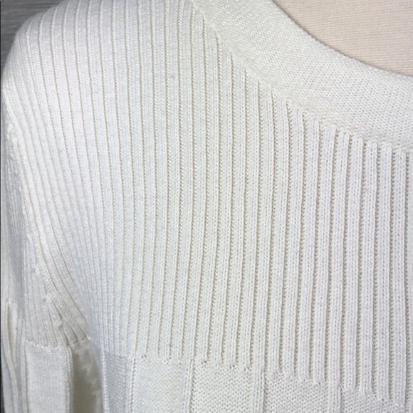 Eddie Bauer Cream Crop Cardi Knit Cotton Sweater - Picture 8 of 10